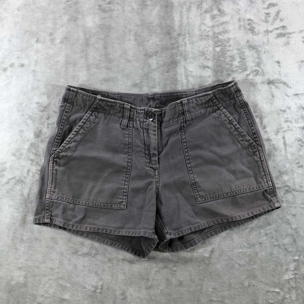 J.Crew Chino Shorts Womens 6 Gray Twill 3 Inch Inseam Utility Pockets Summer